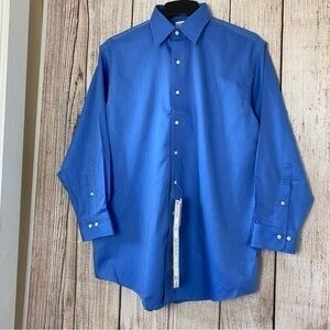 Brooks Brothers 346 Mens button front non iron shirt size 17-2/3